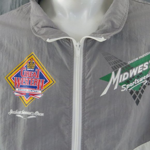 Saskatchewan Roughiders Jacker (VTG) - Colour Block by Midwest Sports - Mens 2XL - Picture 2 of 10